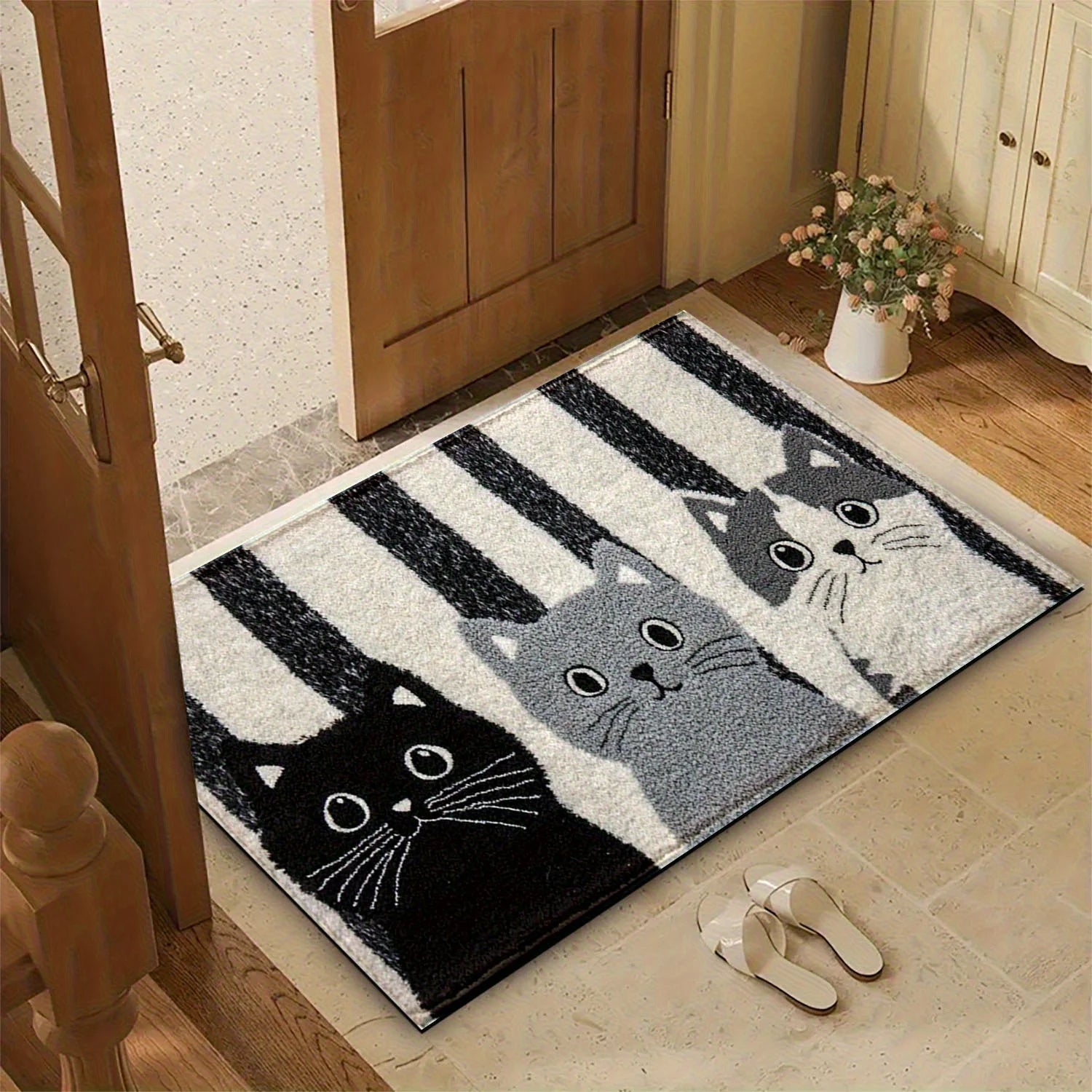 Paillasson desing trois chat