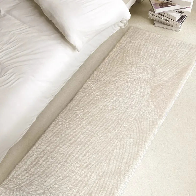 Tapis de chambre "Linea Soft" près du lit 