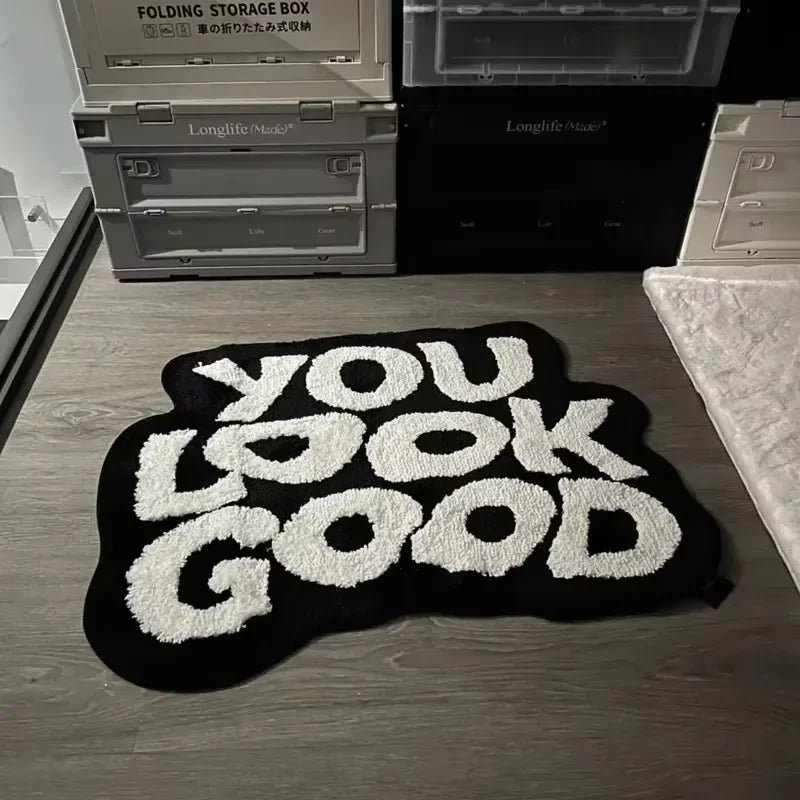 Tapis de chambre "Texta Warm noir"