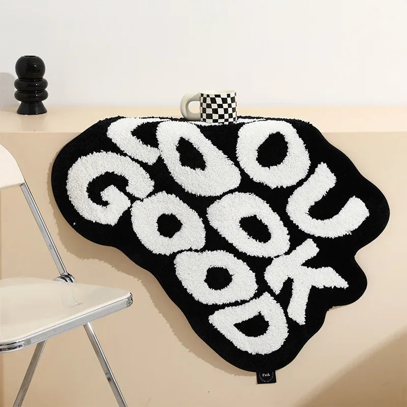 Tapis de chambre "Texta Warm noir" 2