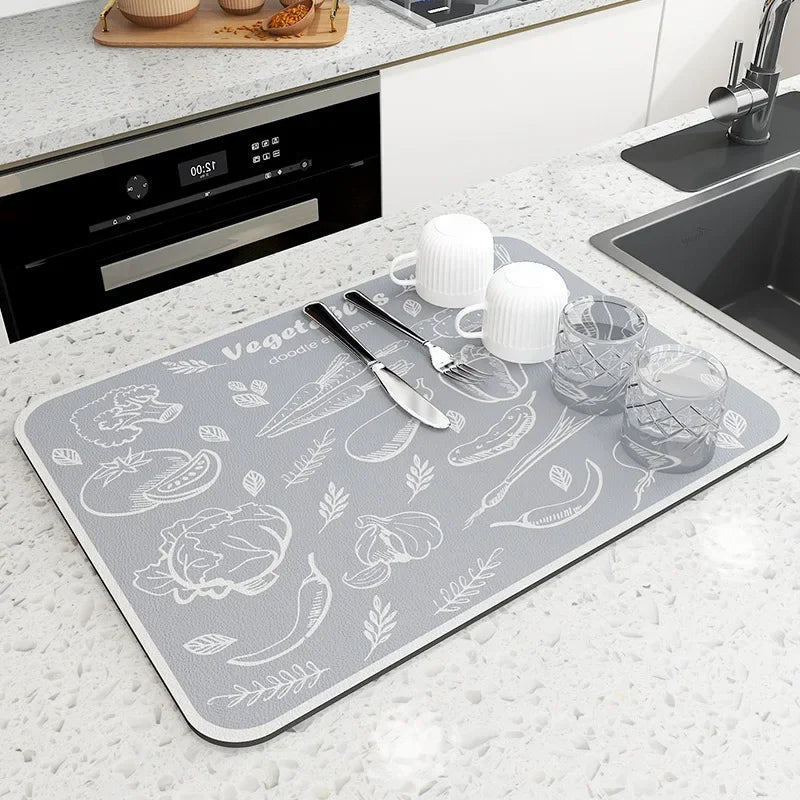 Tapis vegetable grey 